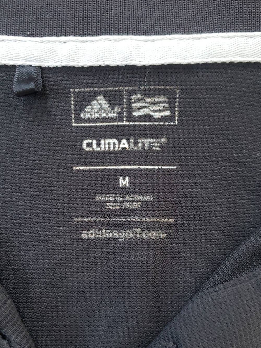 adidas Black Women’s Lightweight Short-Sleeve Climalite Textured Golf Polo Shirt - Picture 4 of 4